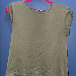 Zara Khaki Short Sleeve Women's Tee